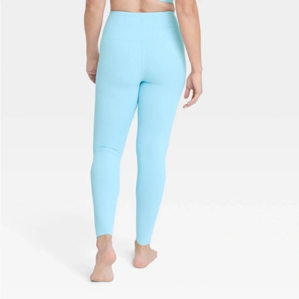 Women's Ultra High-Rise Rib Leggings - All in Motion™ blue new - Picture 3 of 6